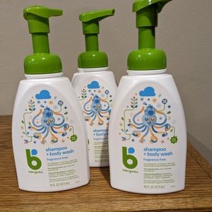 Babyganics fragrance free shampoo & body wash 3-pack